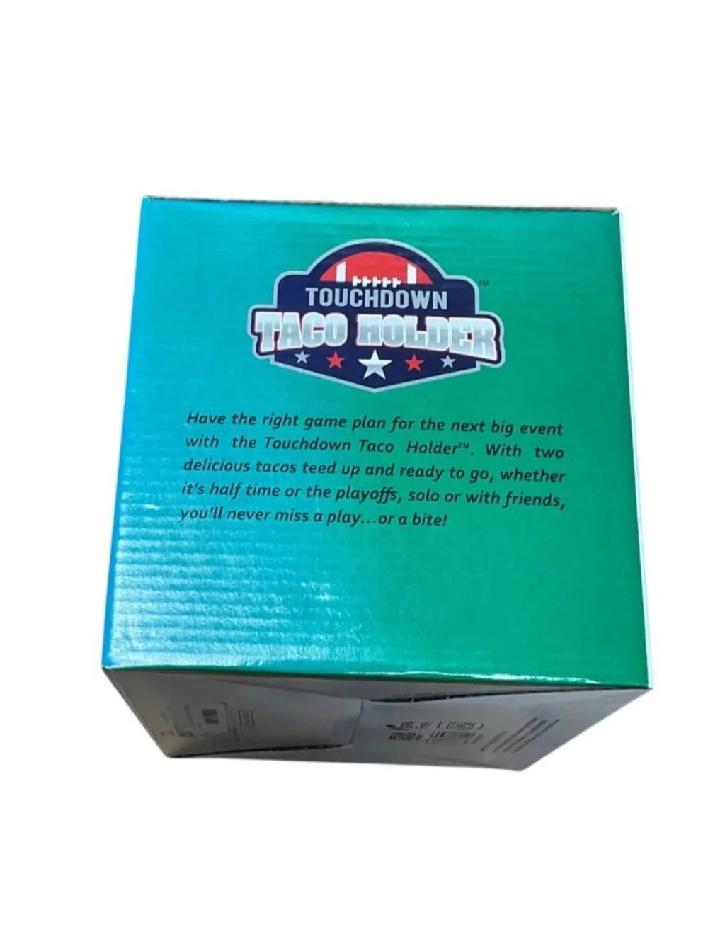 Touchdown Taco Holder Football-Themed Novelty Holds 2 Tacos BarBuzzo New In Box - Picture 4 of 4